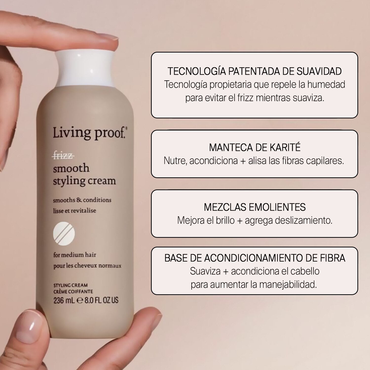 NO FRIZZ SMOOTH STYLING CREAM (CREMA ESTILIZADORA PARA CABELLO)